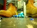 CHRISTMAS BALLS UNDER MY FRIENDS SZ19 TIMBERLANDS.AVI