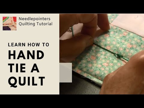 how to tie off a quilt