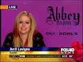 Avril Lavigne interviewed on Abbey Dawn - KTXL in Sacramento