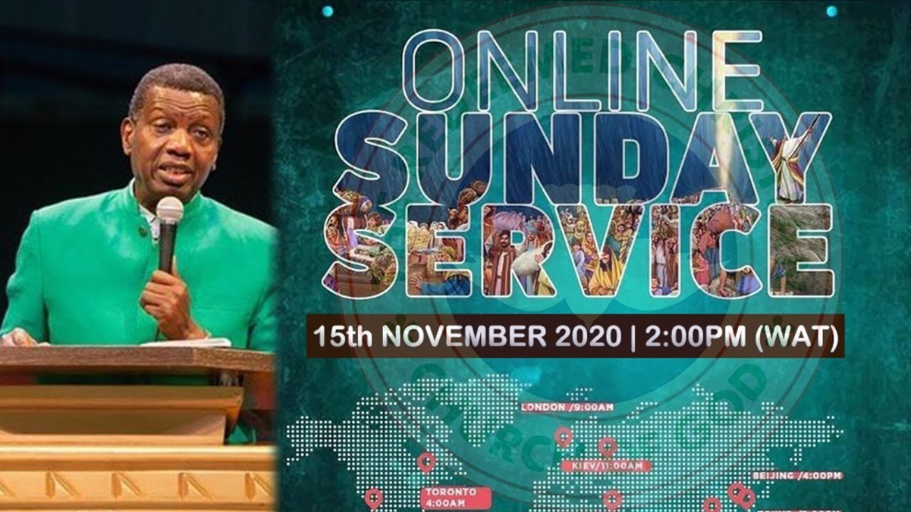 RCCG Live Sunday Service 15th November 2020 by Pastor E. A. Adeboye - Livestream