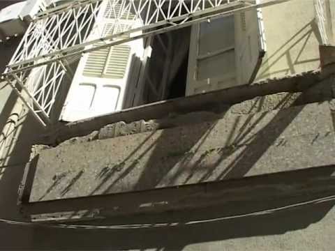 Crollo del balcone in Via Umbria a Favara. Resta grave l'operaio favarese