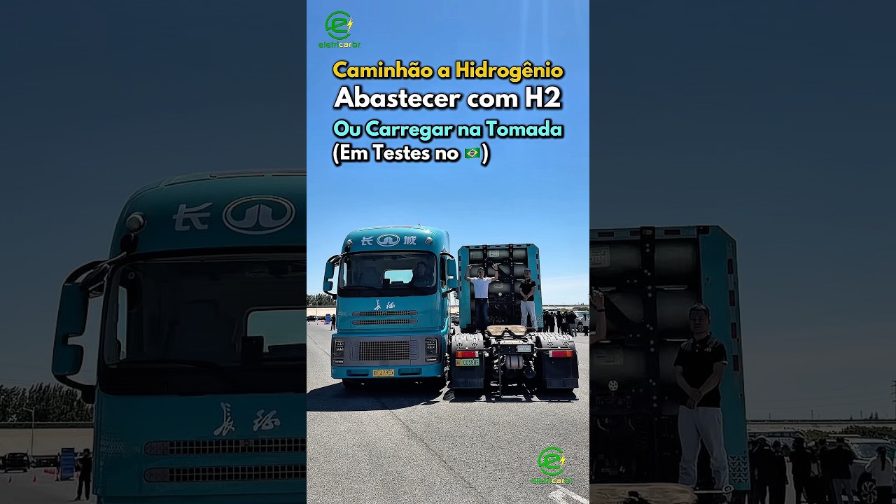 Caminhão a Hidrogênio, que você roda com motor elétrico e escolhe: abastecer ou recarregar!