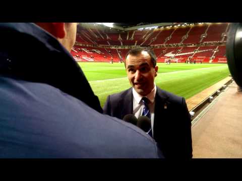 Video: Roberto Martinez's Old Trafford reaction.