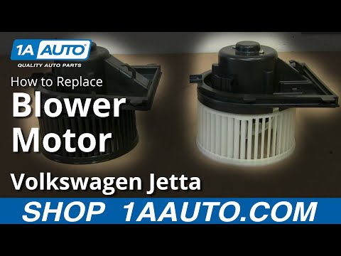 How To Install Replace Heater AC Blower Fan Motor 1999-05 VW Volkswagen Jetta