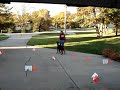 Practicing Mini-Novice Rally Course