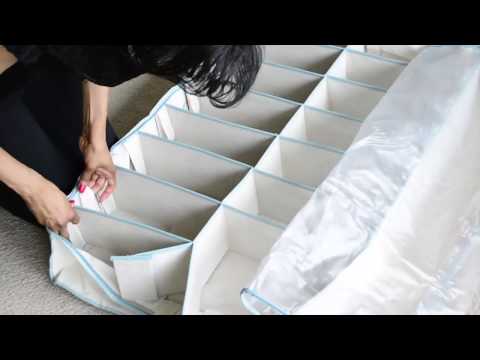 how to organize under the bed