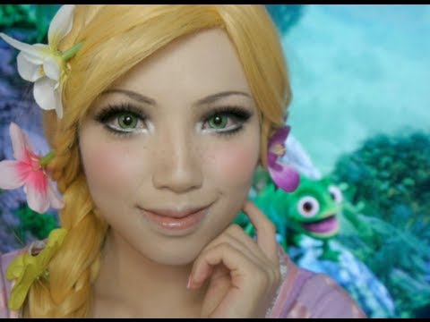 Disney's Tangled Rapunzel Make-up Tutorial( Ft. Flynn and Pascal)