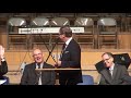 Sasktachewan Premier Brad Wall @ Chapel April 9 2013 