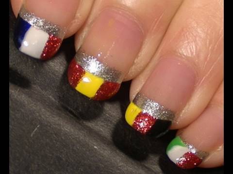 Flags of the World Nail Art Tutorial YouTube Preview Image