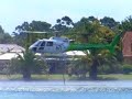 Firefighting heli refilling Perth
