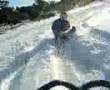 Aggudabbu goes pulka behind ATV