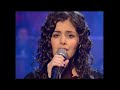 katie melua performing 'call of the search' on parkinson itv show february 21 2004.

lyrics :
i won't spend my life
waiting for an angel to descend
searching for a rainbow with an end
now that i've found you i'll call off the search
and i won't spend my life
gazing at the stars up in the sky
wondering if love will pass me by
now that i've found you i'll call off the search

out on my own
i would never have known this world
that i see today
and i've got a feeling
it won't fade away

and i won't end my days
wishing that love would come along
because you are in my life where you belong
now that i've found you i'll call off the search
interlude
now that i've found you i'll call off the search [x2]