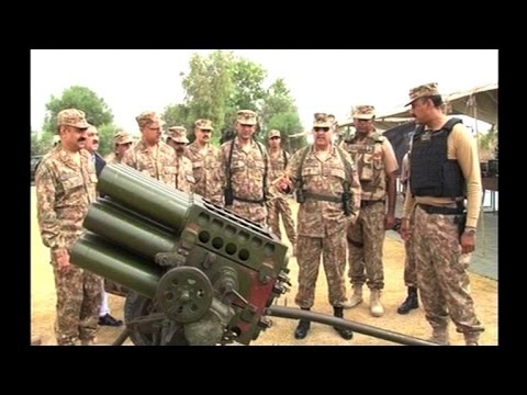 Pakistan army shows off weaponry seized from militants