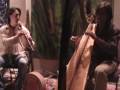 Harpist Peter Sterling with John Dumas and Tiffany Tattum