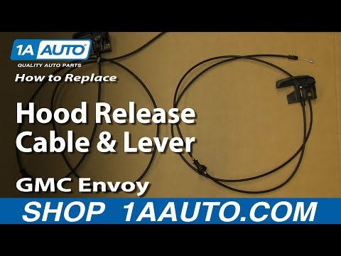 How To Install Replace Hood Release cable and Lever 02-09 GMC Envoy Chevy Trailblazer