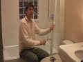 Installing a bath tub shower screen, part 1 Installing a bath tub shower screen, part 1