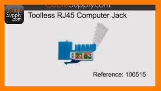 Toolless RJ45 Computer Jack