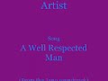 The Kinks - A Well Respected Man w/ Lyrics (Juno Soundtrack)