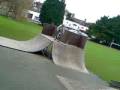 connor at the ramps 1st time on a dirt bike lol