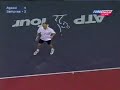 Sampras smashed racquet