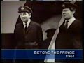 part of a much longer sketch, 'the aftermyth of war', which consisted of several scenes. presumably the whole sketch exists somewhere on film (i hope so). this is all i have.

from 'beyond the fringe' which began its run in 1961