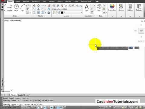 how to set drawing limits in autocad