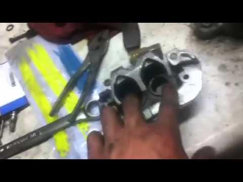 how to bleed front brakes on a yz250