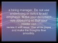 Tips to Creating / Writing a Succesful Resume