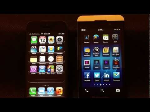 Blackberry Z10 vs iPhone 5 - Email Client Comparison