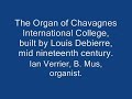 the organ of chavagnes international college