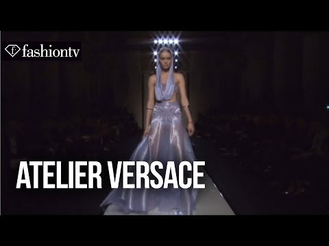 couture - http://www.FashionTV.com/videos PARIS - FashionTV grabs a seat in the front row at the Atelier Versace Spring/Summer 2014 show at Paris Couture Fashion Week....