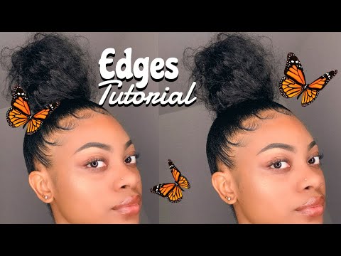 HOW TO SLAY YOUR EDGES w/ Messy Bun🤎☺️✨