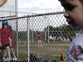 Nathaniel playing baseball