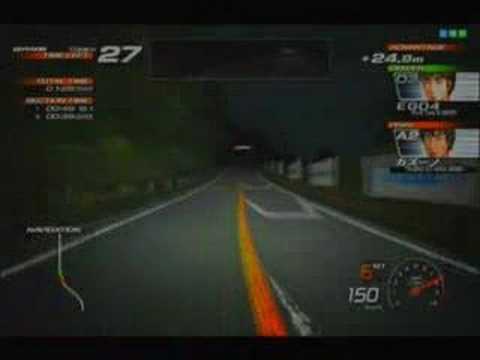 頭文字D AS4改筑波復路夜晴れSE3P vs AE86T