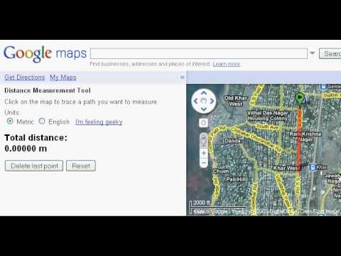 how to measure km on google maps