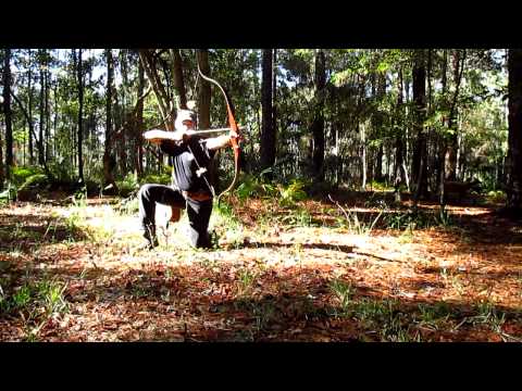 Shooting some Traditional Archery with a bow I have't shot in a while - Dec 02 2013