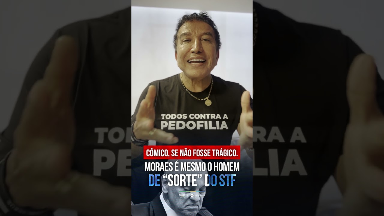 CÔMICO, SE NÃO FOSSE TRÁGICO. MORAES É MESMO O HOMEM DE "SORTE" DO STF