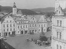 Lądek Zdrój, 1963r., rynek z góry 2
