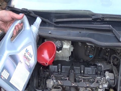 how to change the oil on a peugeot v clic