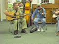 mike murphy pickin' one at san jose baptist church in jacksonville florida, along with terry thompson on bass, bobby hazouri on fiddle, carroll clemments on guitar. just part of molassas junction band.