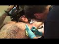 Korn - Fieldy getting tattooed in Hamburg Germany