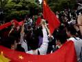早稲田大学 胡錦濤抗議 留学生サイドProtest against Hu Jintao`s visit to Japan