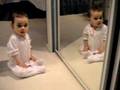 Baby in the mirror