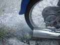Italika EX70Q BURNOUT! Watch it smoke!