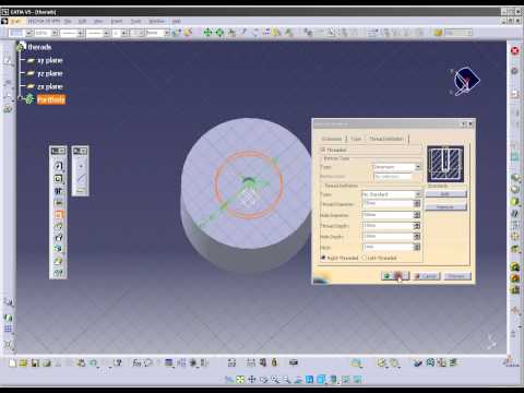 how to draw npt thread