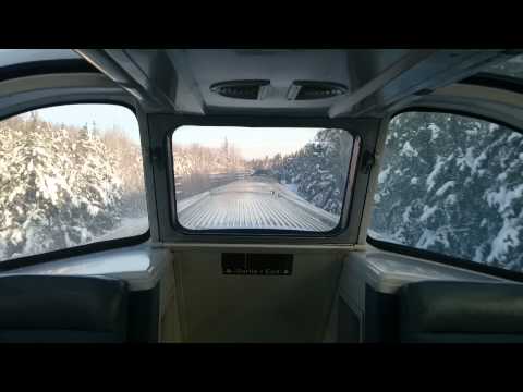 Cruzando o Canadá de trem Viarail no inverno