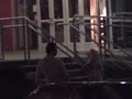 A man fighting with his woman we had to help her