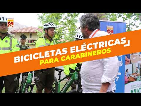 ENTREGA DE BICICLETAS ELÉCTRICAS A CARABINEROS