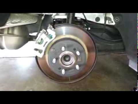 2013 Kia Optima Rear Disc Brake Caliper, Bracket & Rotor – Checking Pads