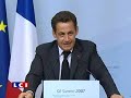 Sarkozy malade au G8.